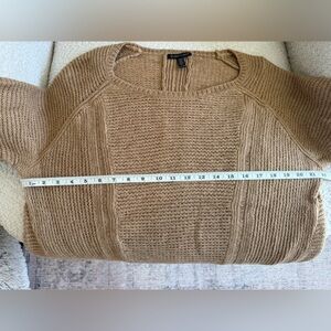 Eileen Fisher Baby Camel Open Weave Sweater
